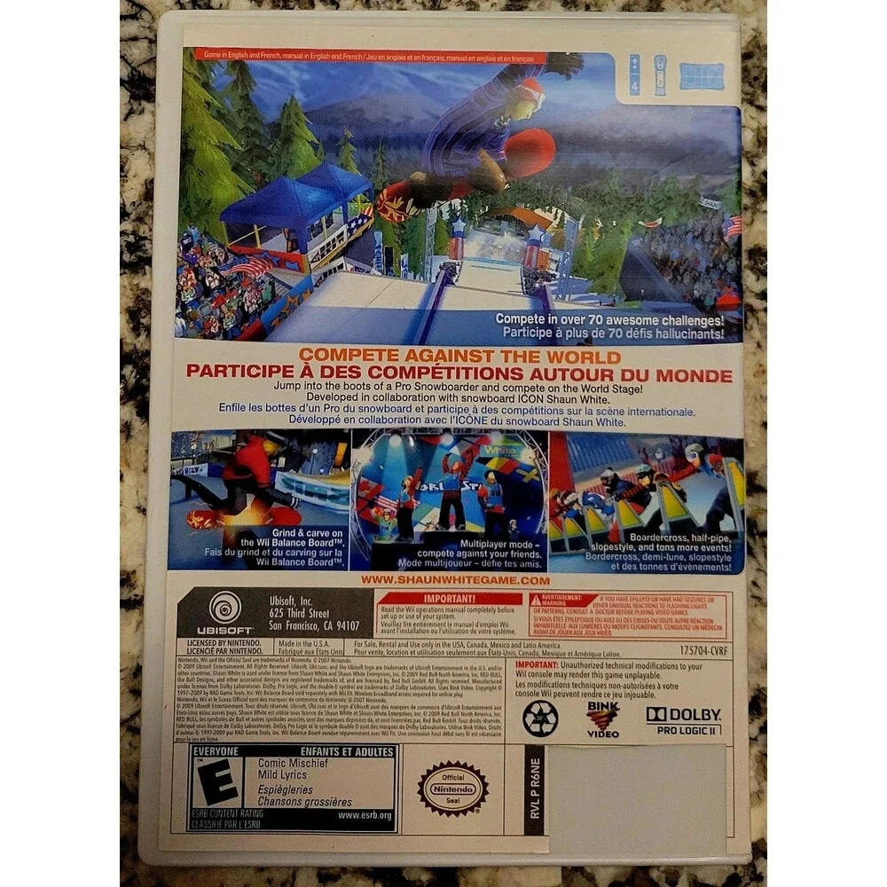 Shaun White Snowboarding: World Stage (Nintendo Wii, 2009) CIB, FAST SHIPPING